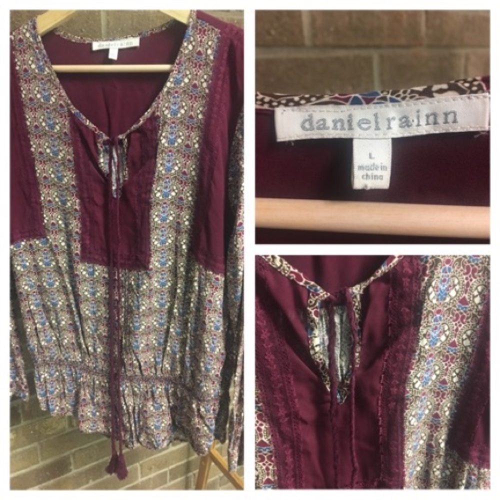Boho tasseled blouse